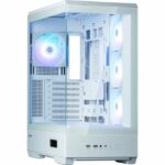 PC case - ZALMAN - P50 DS - Mid tower - ATX - White - 4 A-RGB fans - USB-C - Image 3