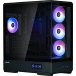 PC case - ZALMAN - P50 DS - Mid-tower - ATX - Black - Tempered glass - USB-C and A-RGB