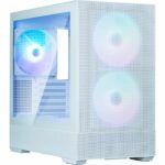 Mini Tower PC case without power supply - ZALMAN P30 AIR (White) - Micro ATX/Mini-ITX - 3x140mm A-RGB - Mesh - USB-C/3.0/HD Audio