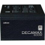 PC Power Supply - ZALMAN - DecaMax 600W - 80+ - Non-Modular - 120mm Fan - Black - Image 2
