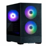 Mini Tower PC case without power supply - ZALMAN P30 AIR (Black) - Micro ATX/Mini-ITX - 3x140mm A-RGB - Mesh - USB-C/3.0/HD Audio