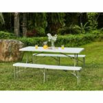 Folding table - 150 cm - 6 people - Powder coating in steel tubes - Image 4