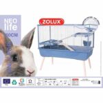Raised rodent cage - Zolux - Néolife - 2 levels for rabbits - 99 x 54 x 92 cm - Blue - Image 2