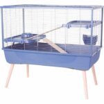 Raised rodent cage - Zolux - Néolife - 2 levels for rabbits - 99 x 54 x 92 cm - Blue
