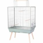 Raised Bird Cage - Zolux - Néolife - For Parakeet, Cockatiel, Canary - 81 x 48 x 130 cm - Green