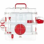 Zolux cage on 2 floors for hamsters, mouse and gerbilles - rudy3 duo - l 41 x D 27 x h 40.5 cm - grenadine - Image 3