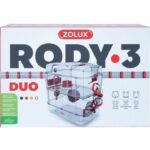 Zolux cage on 2 floors for hamsters, mouse and gerbilles - rudy3 duo - l 41 x D 27 x h 40.5 cm - grenadine - Image 5
