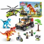 Construction Set - ZURU - Dino Adventure Dino Hunt (592 pieces) - Prehistoric adventure with dinosaurs and vehicles