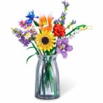 Construction set - ZURU - Long Flowers - 243 pieces max - 10 designs - Bouquet to assemble - Image 5
