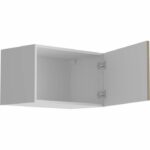 OSLO Upper cabinet 1 Door - Decor Chene Jackson - L 60 x D 36 x H 35 cm - Image 2
