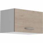 OSLO Upper cabinet 1 Door - Decor Chene Jackson - L 60 x D 36 x H 35 cm