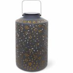 Solar lantern - GARDEN ID Dubai - 25 x 41 cm - Autonomy 6-8h - Switch - Robust handle - rechargeable battery.