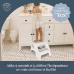 Step Stool - DREAMBABY - Toddler & Me 2 Up - Non-Slip and Textured - Up to 145kg for Toddlers and Adults - Grey - Image 5