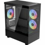 PC Case – AEROCOOL – Viewport Mini-G V1 – Mini Tower – M-ATX – Tempered Glass – F-RGB – Black