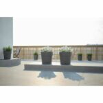 Flower pot and round capri round - plastic - water tank - diameter 30 cm - Light gray - Artevasi - Image 3
