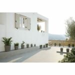 Flower pot and round capri round - plastic - water tank - diameter 30 cm - Light gray - Artevasi - Image 4