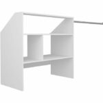 ARTIC EKIPA attic dressing kit - White melamine decor - 1 wardrobe - L197 x D50 x H94 cm - Image 2