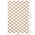 Nature Garden fence 100 x 200 cm Natural wood - Image 4