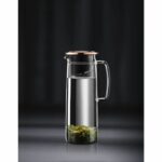 Glass Infuser Pitcher - BODUM - Biasca - Copper Lid with Filter - 1.2 L - Transparent - Image 2