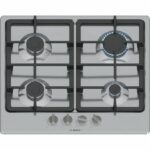 Gas hob - BOSCH Series 4 - 4 burners - 52 x 58.2 x 4.5 cm - PGP6B5K90 - Stainless steel