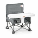 BRIGHT STARTS Compact Folding Booster Seat – Pop ‘N Sit, Removable Tray, Ultra Compact, Carry Bag Included