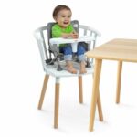 BRIGHT STARTS Compact Folding Booster Seat - Pop 'N Sit, Removable Tray, Ultra Compact, Carry Bag Included - Image 3