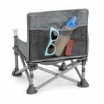 BRIGHT STARTS Compact Folding Booster Seat - Pop 'N Sit, Removable Tray, Ultra Compact, Carry Bag Included - Image 4