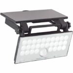 Outdoor wall light - BRILLIANT - LUTON - LED and solar - Motion detector - Plastic and metal - 4 W - Black - Image 3