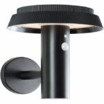 Outdoor wall light - BRILLIANT - ALVERO - LED and solar - Motion detector - Metal and plastic - 4 W - Black