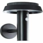 Outdoor wall light - BRILLIANT - ALVERO - LED and solar - Motion detector - Metal and plastic - 4 W - Black - Image 4