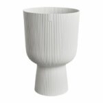 Flower pot - Elho - Vibes Fold Coupe - White - L 30 x W 29.5 x H 45 cm - Indoor - 100% recycled