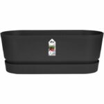 Greenville oval planter – Plastic – Ø50 – frozen brown