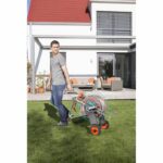 Gardena Metal Dévidoir On wheels 100-High stability-Max 100m length-adapted Large garden-5 years warranty (2674-20) - Image 2