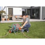 Gardena Metal Dévidoir On wheels 100-High stability-Max 100m length-adapted Large garden-5 years warranty (2674-20) - Image 3