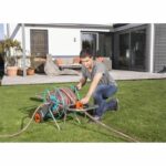 Gardena Metal Dévidoir On wheels 100-High stability-Max 100m length-adapted Large garden-5 years warranty (2674-20) - Image 4
