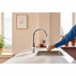 Kitchen filter faucet - Chrome - Water filtration - High C-shaped spout - 150° rotation - GROHE Blue Pure StartCurve - 30592000 - Image 2