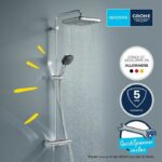Shower column with thermostatic mixer - Water saving - GROHE Vitalio Comfort 250 - Chrome - 26696001 - Image 5