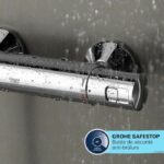 Shower column with thermostatic mixer - Water saving - GROHE Vitalio Comfort 250 - Chrome - 26696001 - Image 6