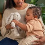 INGENUITY Baby Night Light, Rabbit Comforter, Sylvie Plush, Responds to Baby's Cries, Musical, Luminous, White Noise, and Pacifier Clip - Image 3