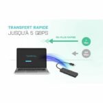 USB-C HUB I-TEC with 4 USB 3.0 Ports with Integrated Cable 20cm - Image 4