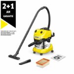 KARCHER WD 4 PS V-20/5/22 water and dust vacuum cleaner - 20 L stainless steel tank - 1000W
