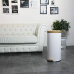 KITCHEN MOVE Forest pedal kitchen waste bin - 30L - Matt white - Image 2