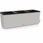 LECHUZA Trio Cottage 30 flower pot - light gray complete kit