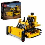 LEGO 42163 Technic Bulldozer, Construction Toy for Children, Excavator Vehicle