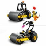 LEGO 60401 City Construction Road Roller, Model Truck Toy with Worker Minifigures - Image 3