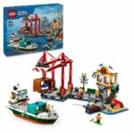 LEGO City 60422 Harbor and Merchant Ship, construction toy for ages 8 and up