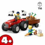 LEGO City 60461 Red Farm Tractor with Trailer and Sheep - Game for Children 4 Years Old - Image 2
