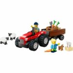 LEGO City 60461 Red Farm Tractor with Trailer and Sheep - Game for Children 4 Years Old - Image 3