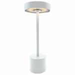 Wireless table lamp - LUMISKY - ROBY WHITE - H30 cm - Touch aluminum - Matt white - LED