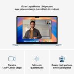 Apple - 13.6 MacBook Air M4 (2025) - 16GB RAM - 256GB Storage - 10-core CPU - 8-core GPU - Sky Blue - Image 5